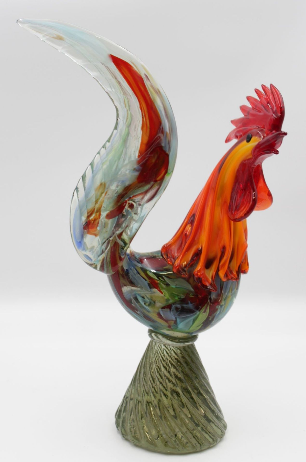 Großer Hahn von Murano aus Kunstglas , in sehr guten Zustand . - Bild 2 aus 4