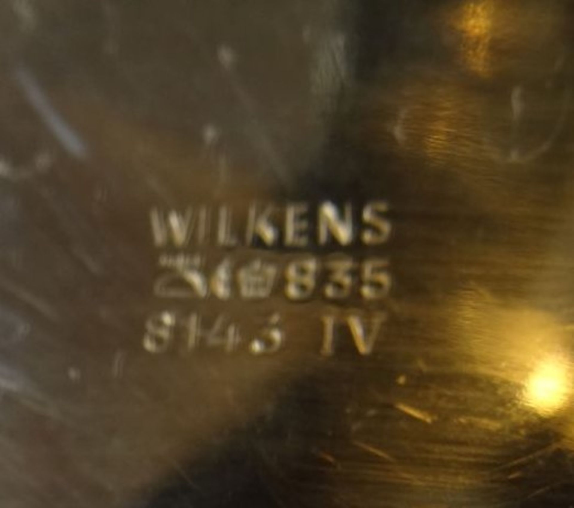 eckige kleine Silberschale-835-, Wilkens-Bremen, 12,5x12,5 cm, 59 gr. - Bild 5 aus 5