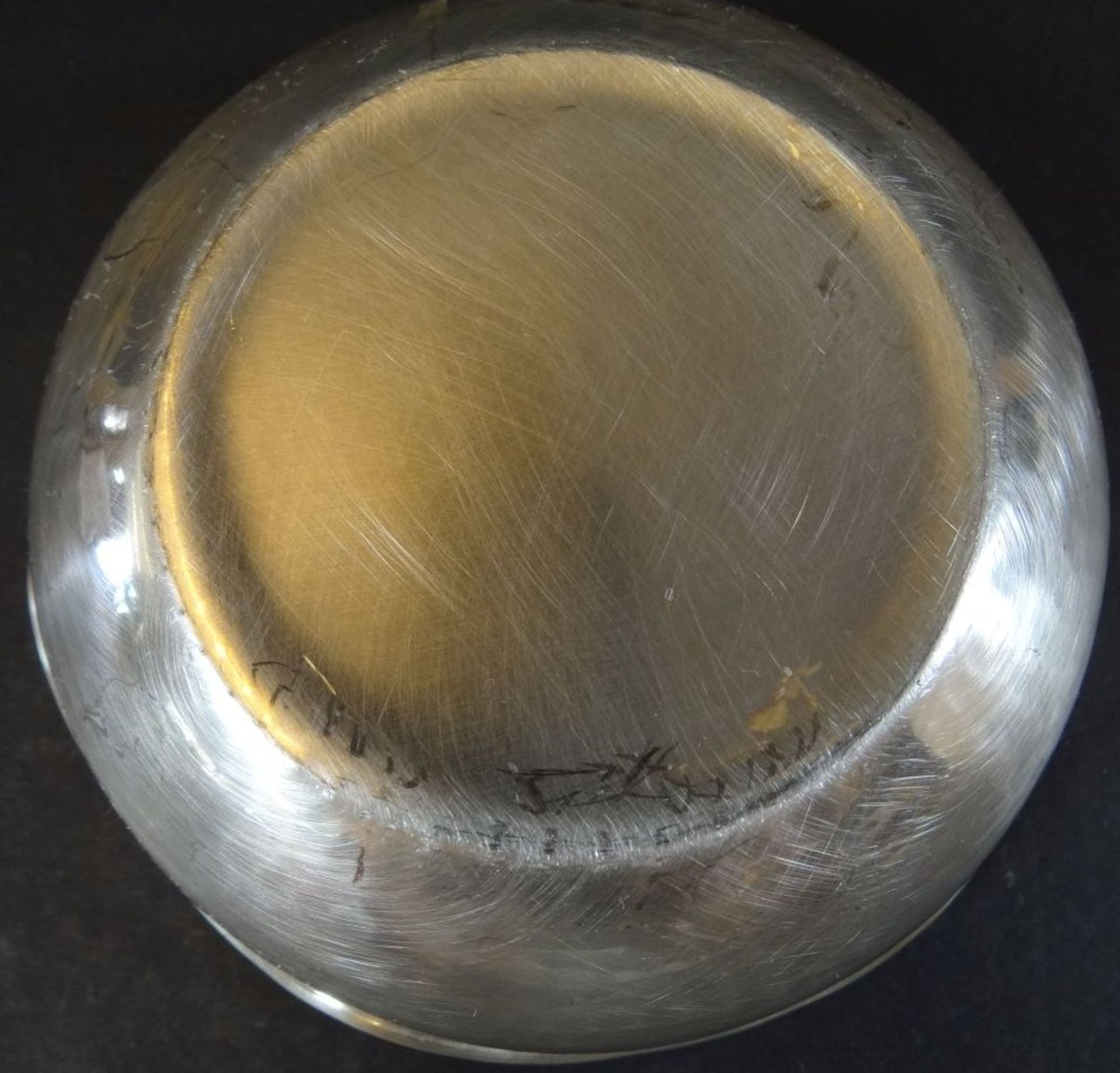 kl. Silberschale -925-, an Wandung beschriftet, Sportpreis 2000, Morsum, H-5 cm, D-13 cm, 142 gramm - Bild 3 aus 5