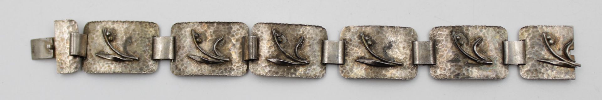 800er Silber-Armband, um 1930, 25gr., L-18cm.