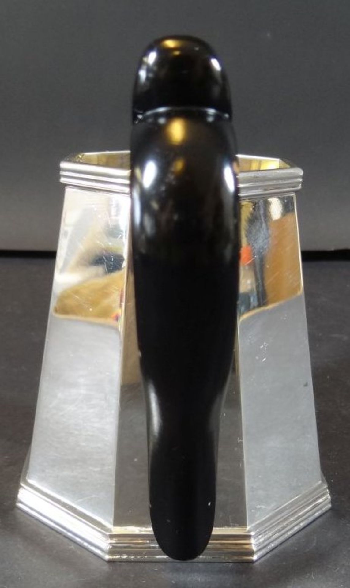 Kaffeekanne und Sahnekännchen ?, Silber-800-, Italien, Handarbeit, H-20 cm, 1038 gr., sehr gut erha - Bild 8 aus 11