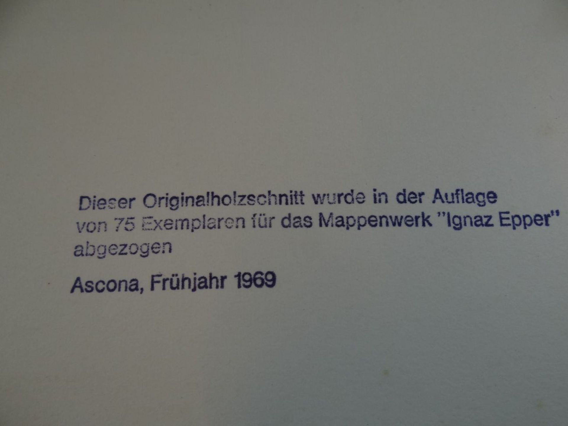 Ignaz EPPER (1892-1969), 1928 "Portrait Auguste Forel" Holzschnitt, genehmigte Neuauflage 1969, ver - Image 5 of 5