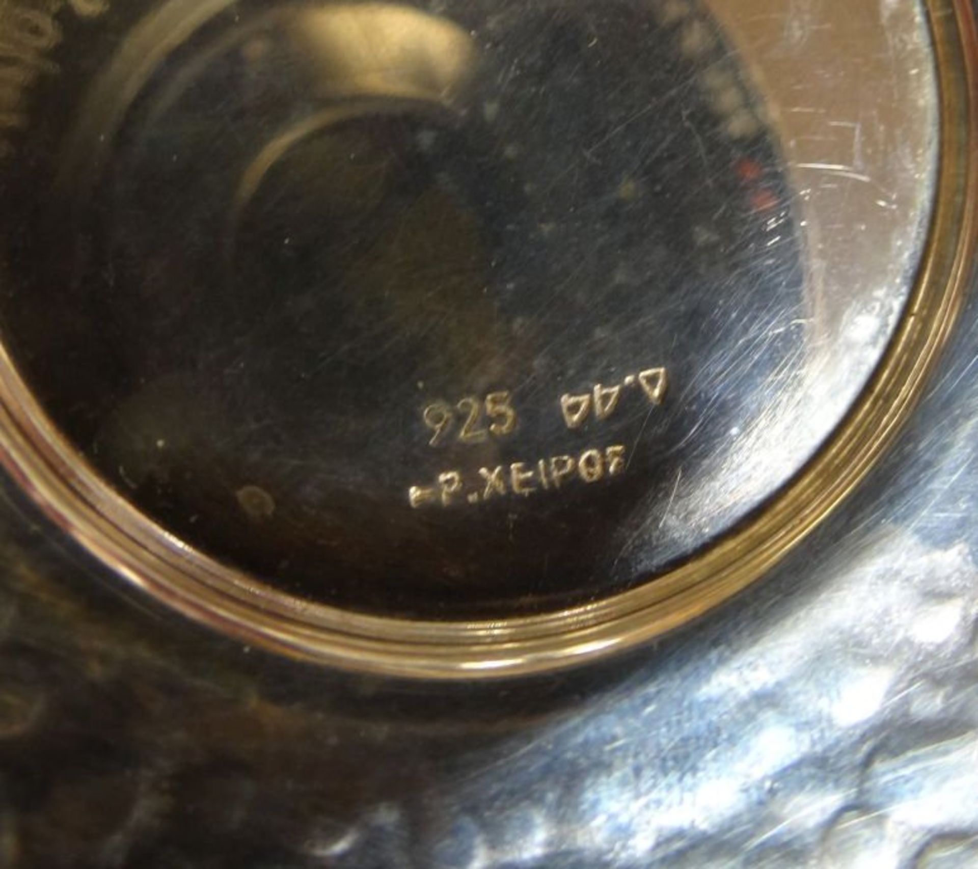 kl. Schälchen, Silber-925-, Griechenland, H-5 cm, 13x13 cm, 72 gr. - Image 6 of 6