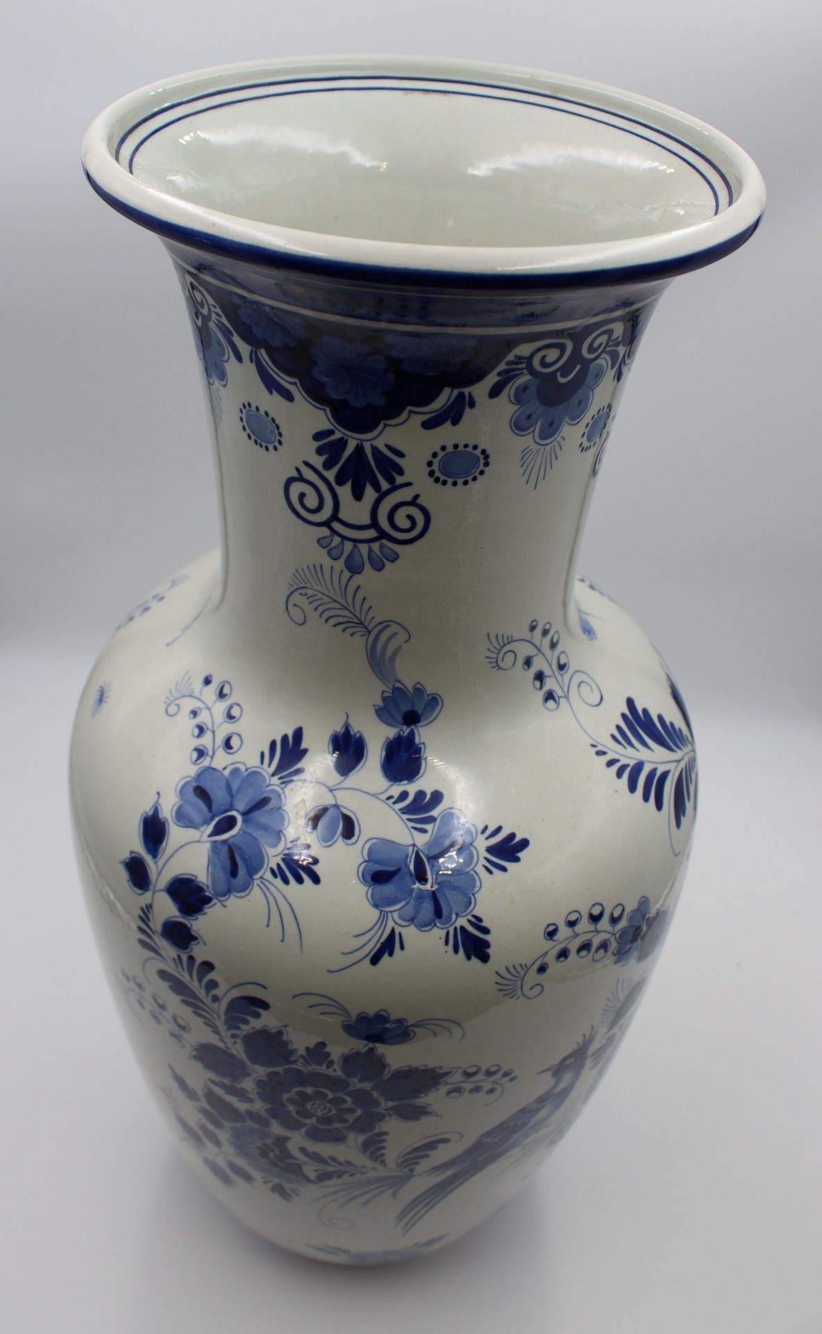 Bodenvase, RAAM Delfts blauw, H-59,5cm. - Image 3 of 4