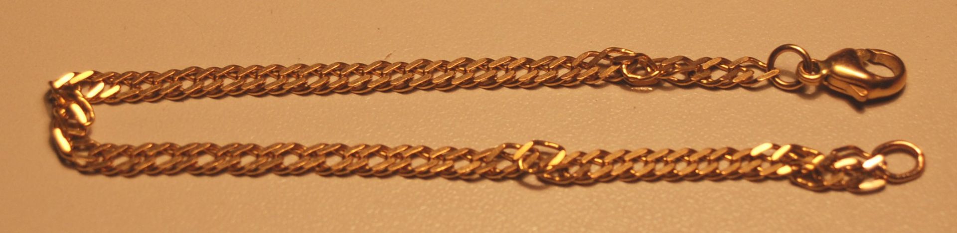 Gold-Armkettchen, -333-, L-18 cm, 2,342 gr.