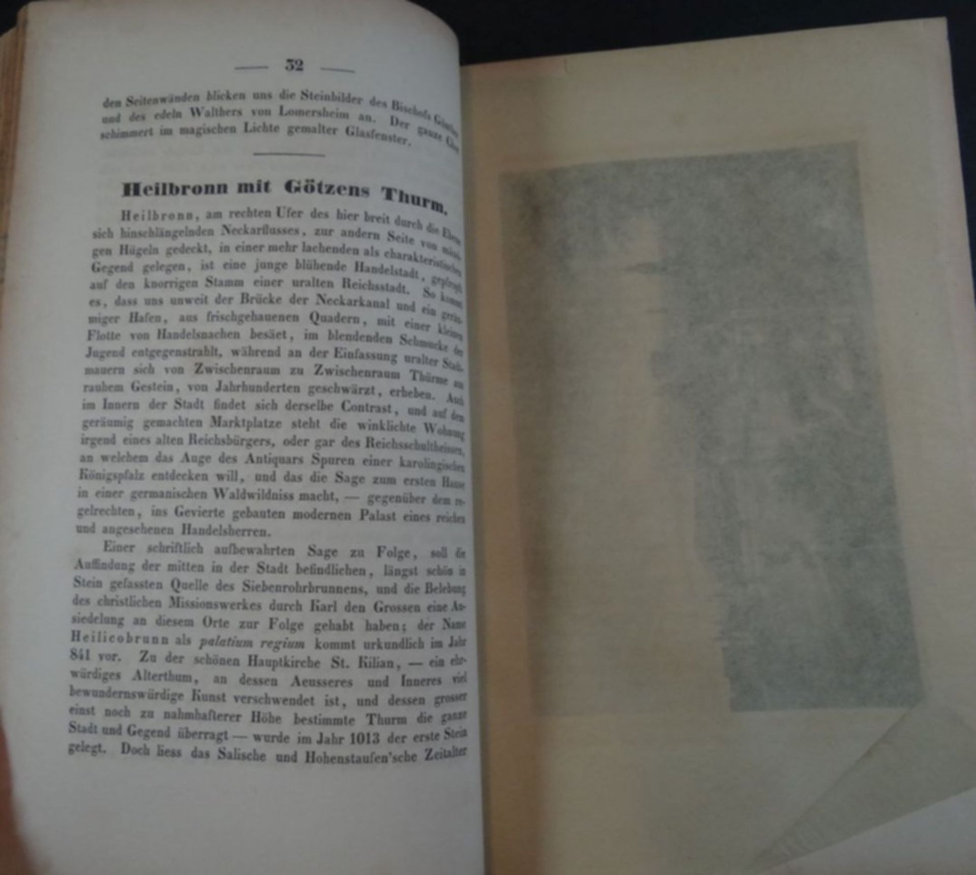 Wanderungen durch Schwaben, von Gustav Schwab, um 1840, mit 30 ganzseitigen Stichen, Rand gebräunt, - Image 7 of 7