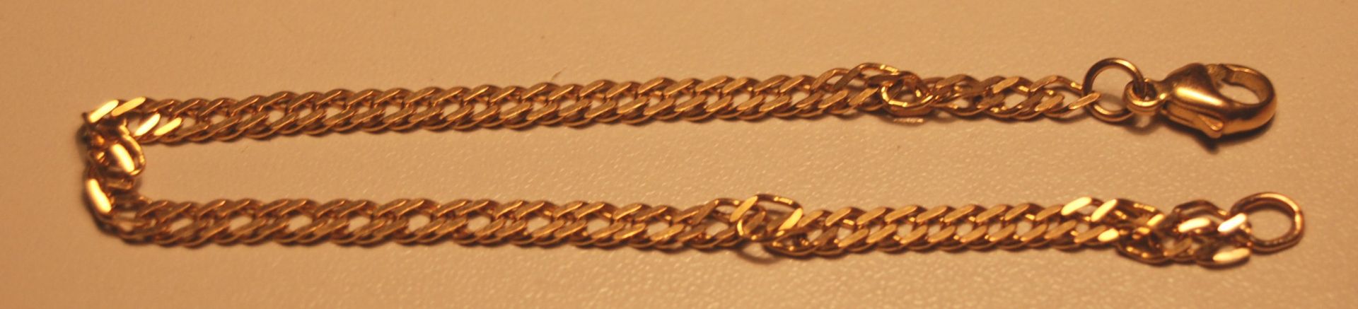 Gold-Armkettchen, -333-, L-18 cm, 2,342 gr. - Image 2 of 2