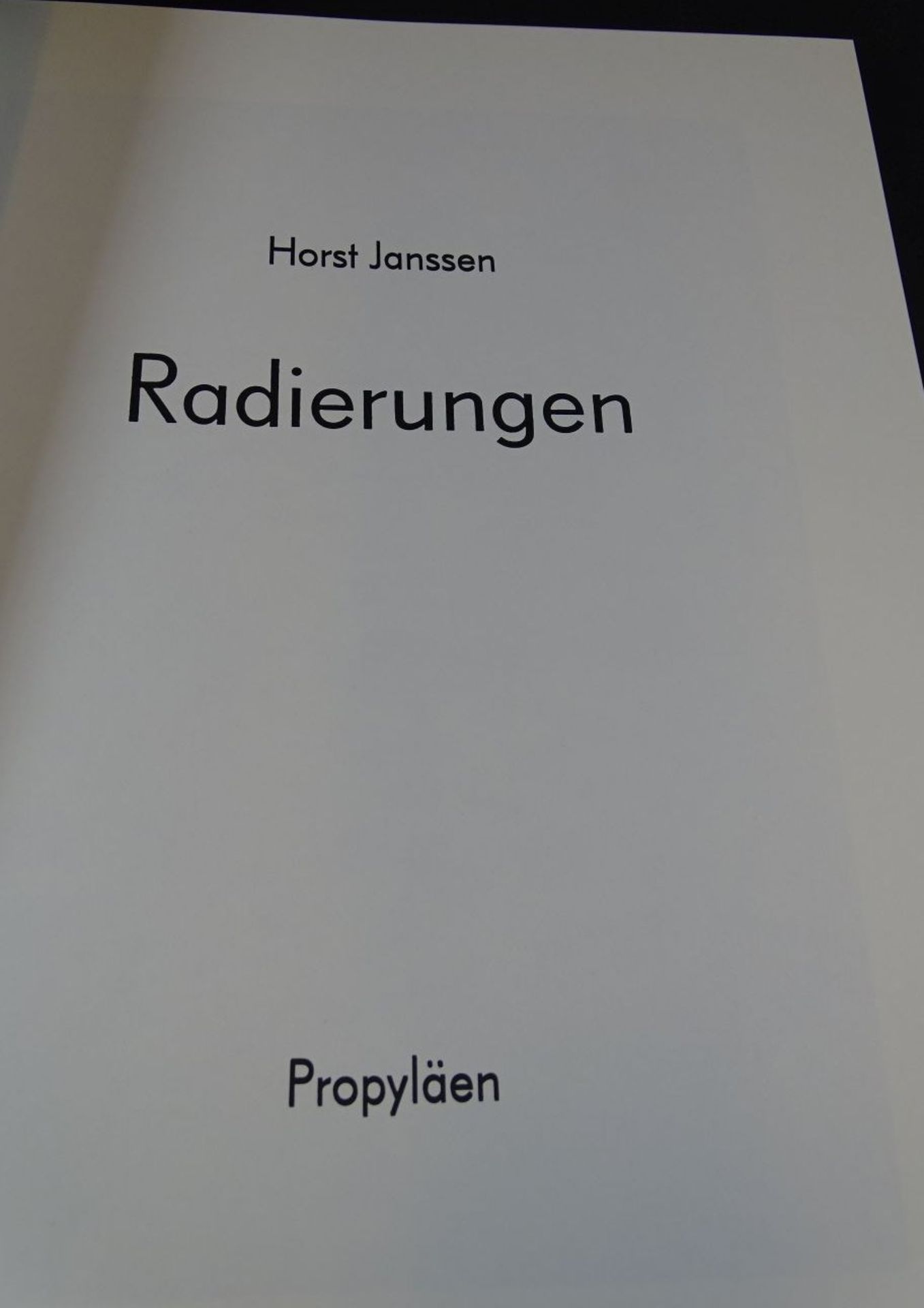 Horst Janssen "Radierungen" 2 Folio Bände in Schuber, neuwertig, 1971 - Image 4 of 9