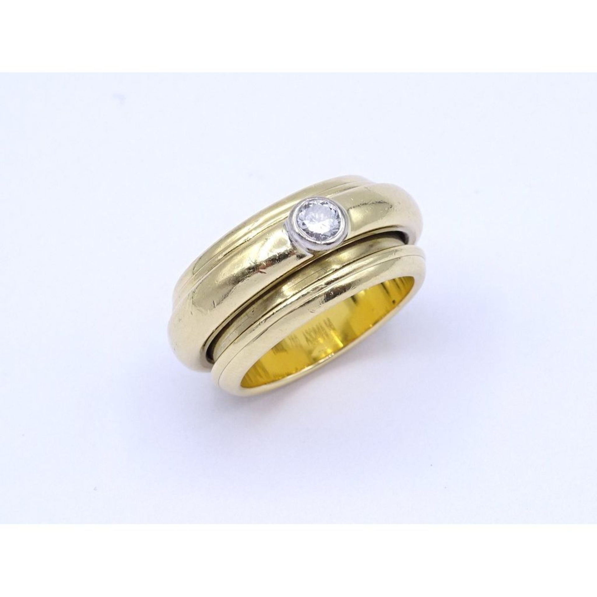 PIAGET Goldring 0.750 mit Brillant 0,25ct., Piaget 1993, 21,1g., RG 56 - Image 7 of 7