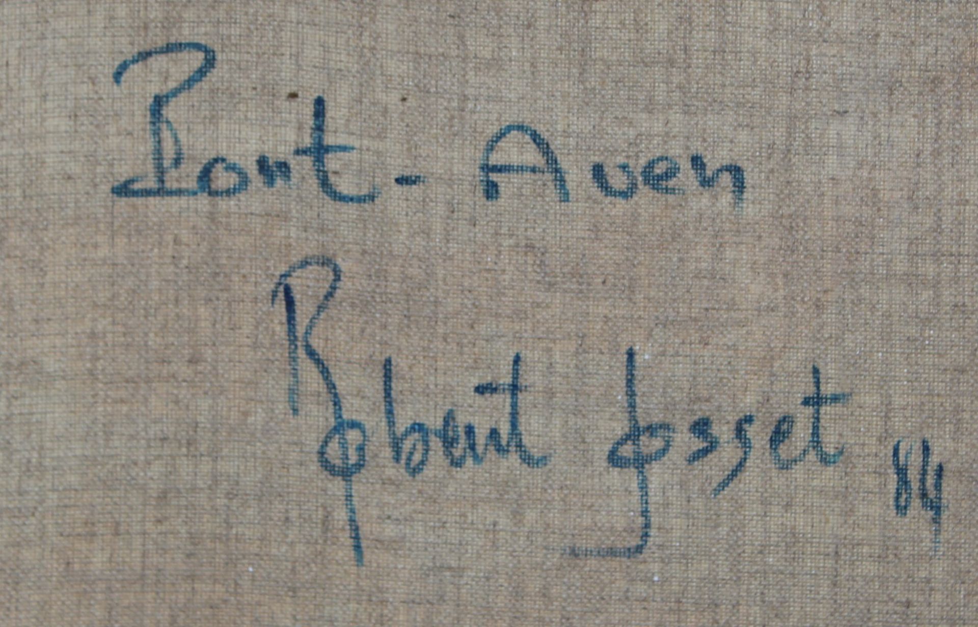 Robert JOSSET (XX), Bont-Aven, Öl/Leinwand, gerahmt, RG 48 x 56cm. - Image 5 of 5