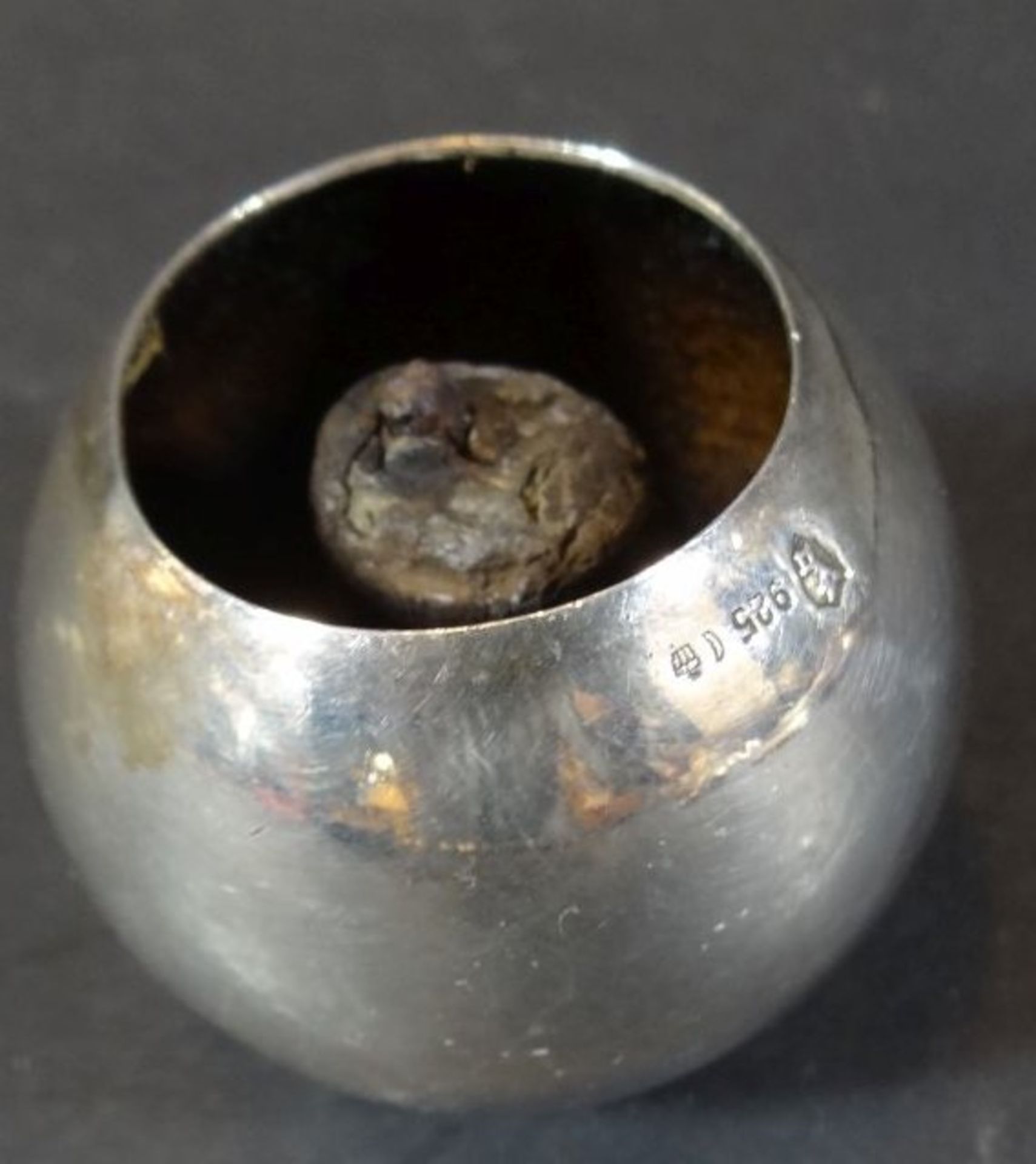 Kerzenhalter oder ähnliches, Silber-925-, Bremer Schlüsselmarke, Bremer Werkstätten, H-5 cm, 67 gra - Image 2 of 4