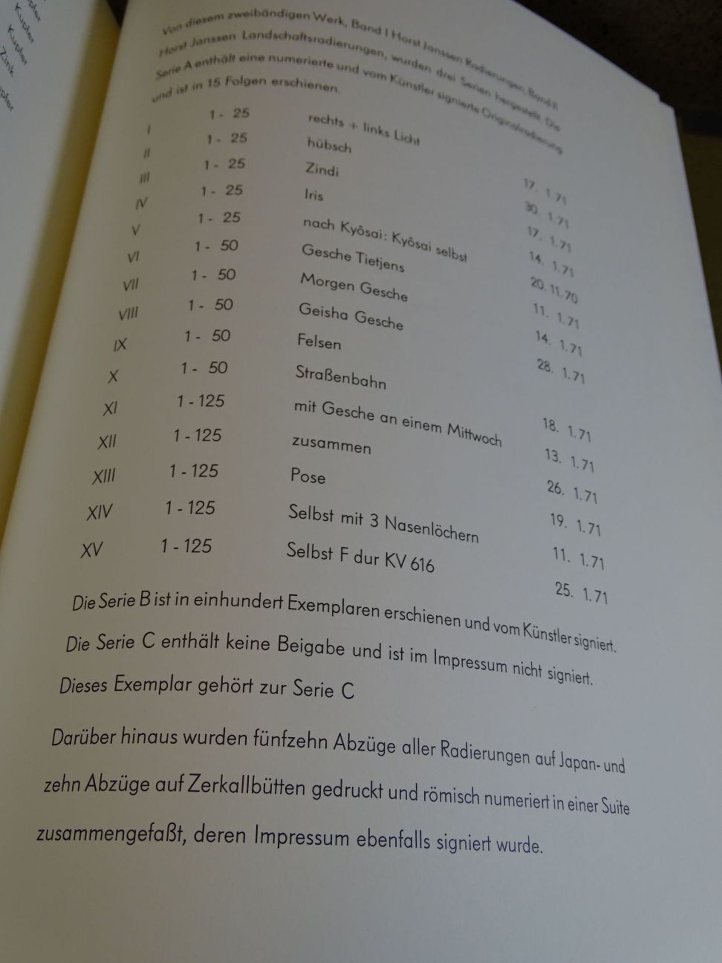 Horst Janssen "Radierungen" 2 Folio Bände in Schuber, neuwertig, 1971 - Image 9 of 9