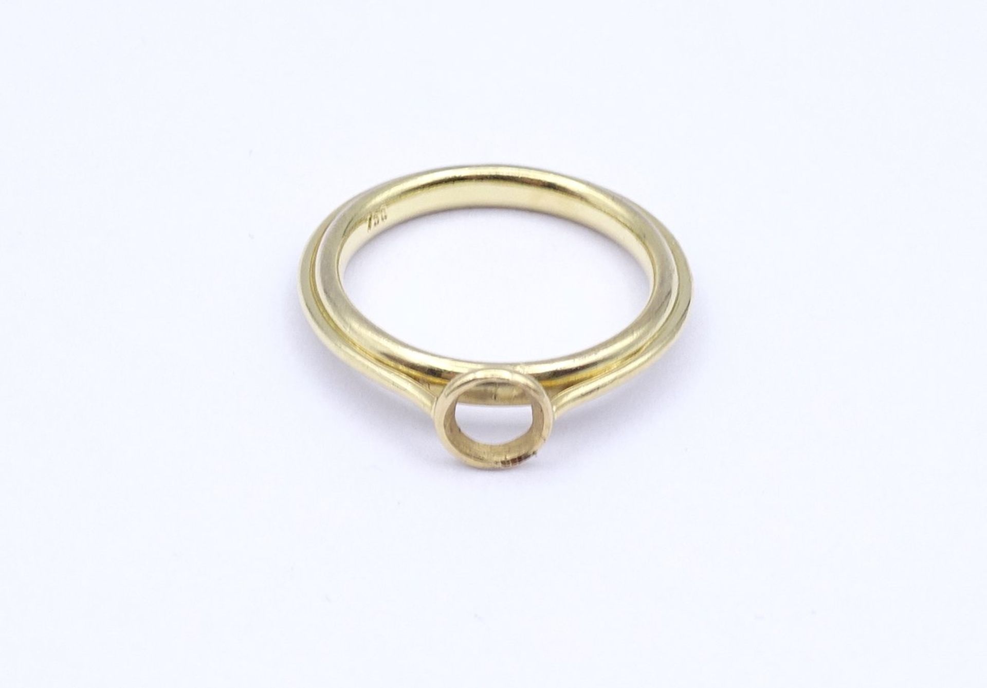 750er GG Ring (fehlender Stein), 5,0g., RG 55/56 - Bild 2 aus 4