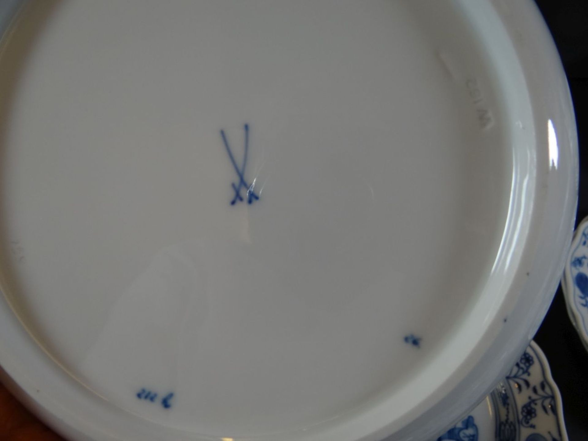 kl. Teller "Meissen" blauer Drache, D-17 cm, 1.Wahl - Bild 4 aus 4