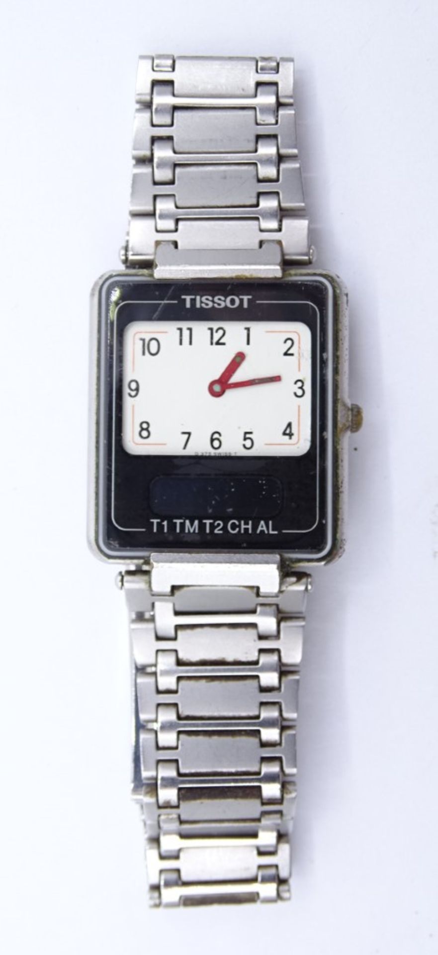 HAU Tissot Twotimer, Quartz, Gehäuse: 2,7 x 3 cm, Funktion nicht geprüft, mit Altersspuren, reinigu - Bild 3 aus 5