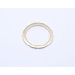 750er Gold Ring (flache Form), 1,8g., RG 53