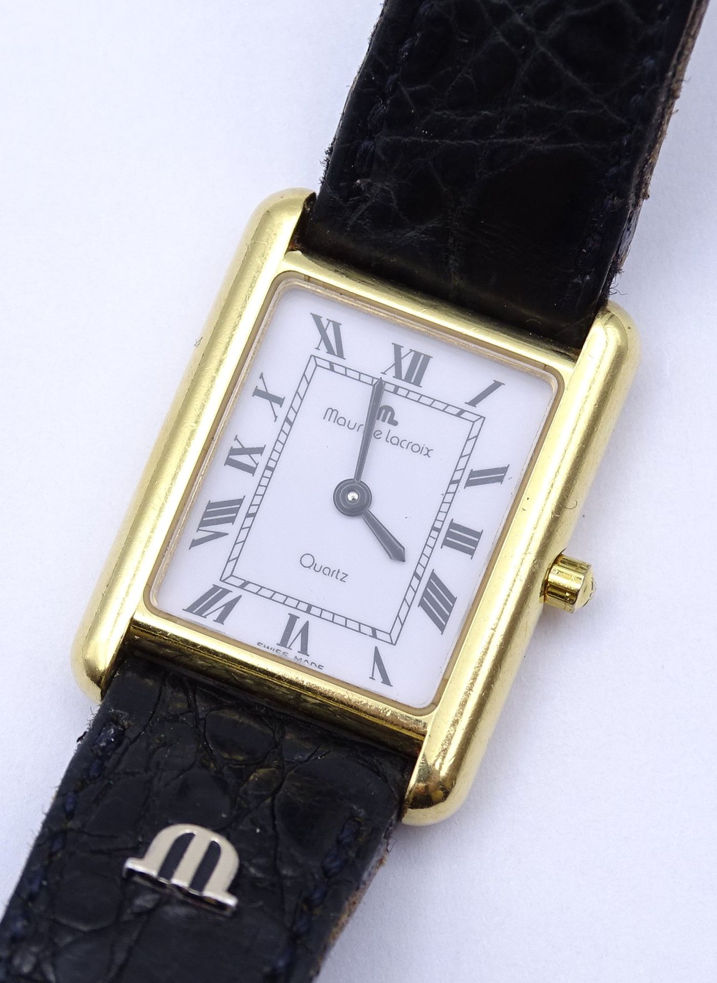 Damen Armbanduhr Maurice Lacroix, 18K Gold Gehäuse, Gehäuse 20x21mm, Funktion nicht geprüft - Bild 2 aus 6