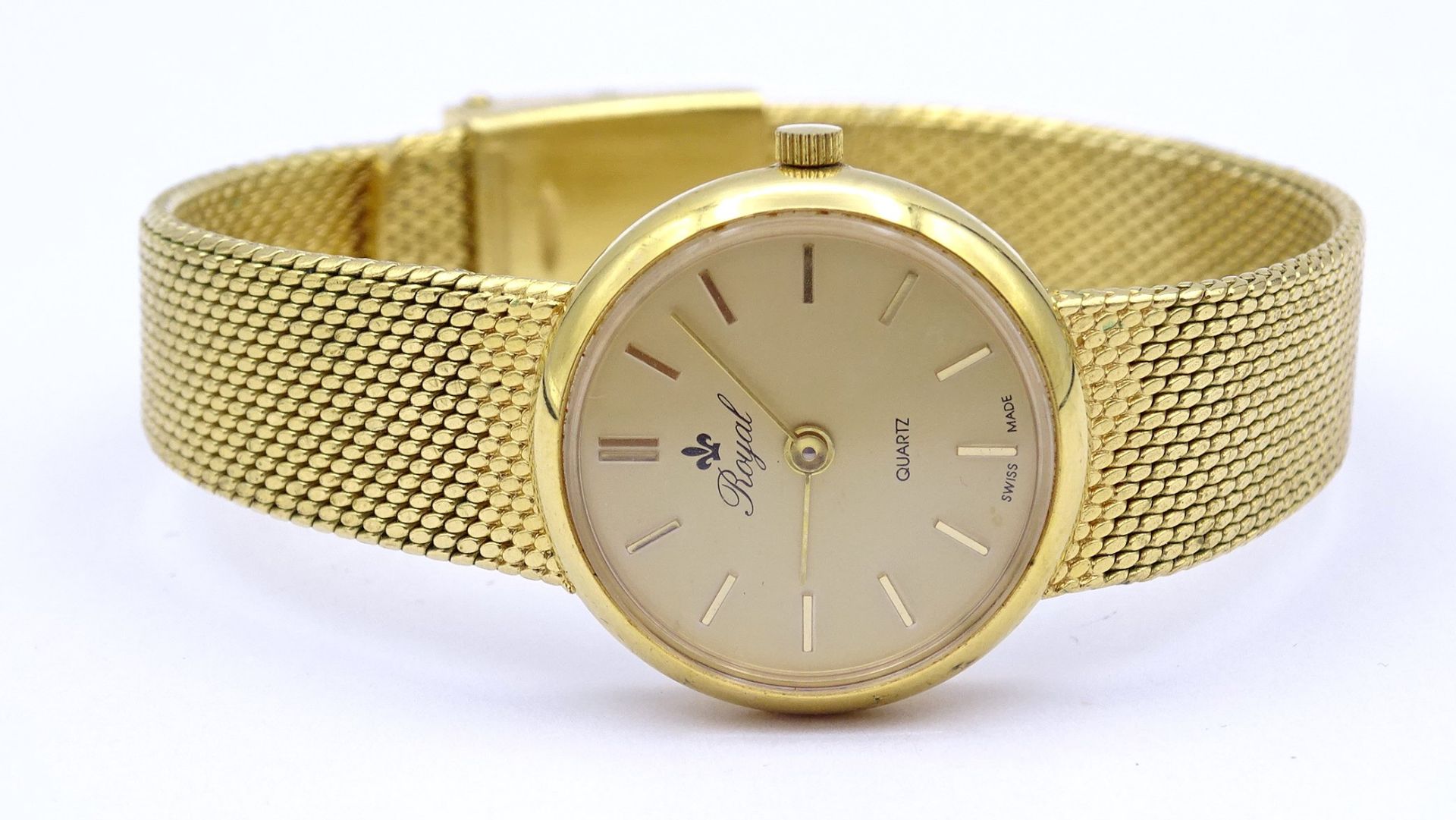 Damen Armbanduhr Royal, Quartzwerk, D. 24,5mm, Funktion nicht geprüft - Bild 3 aus 5