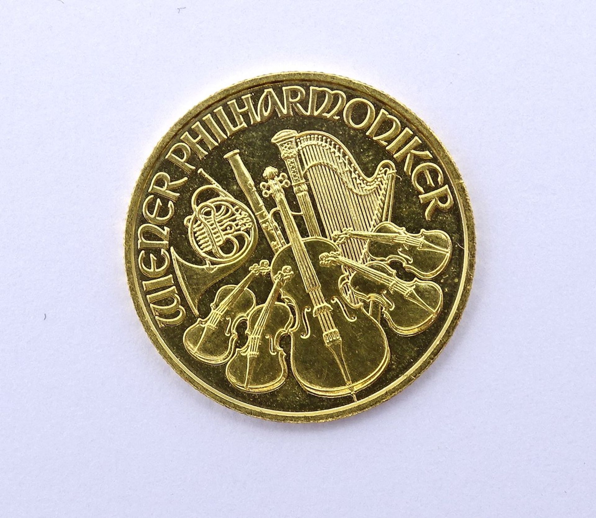 500 Schilling 1999 - 1/4 Unze Gold 0.999, Wiener Philharmoniker, D. 22mm, 7,7g. - Image 2 of 3