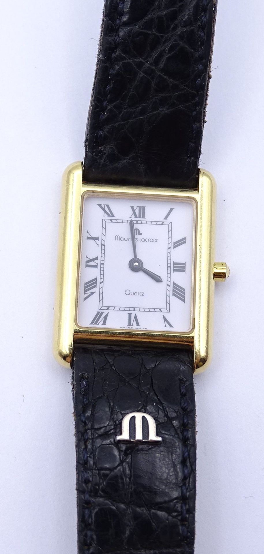 Damen Armbanduhr Maurice Lacroix, 18K Gold Gehäuse, Gehäuse 20x21mm, Funktion nicht geprüft - Bild 6 aus 6