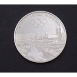 1000er Feinsilber Medaille Spiele der XX. Olympiade München, D. 32mm, 14,9g.