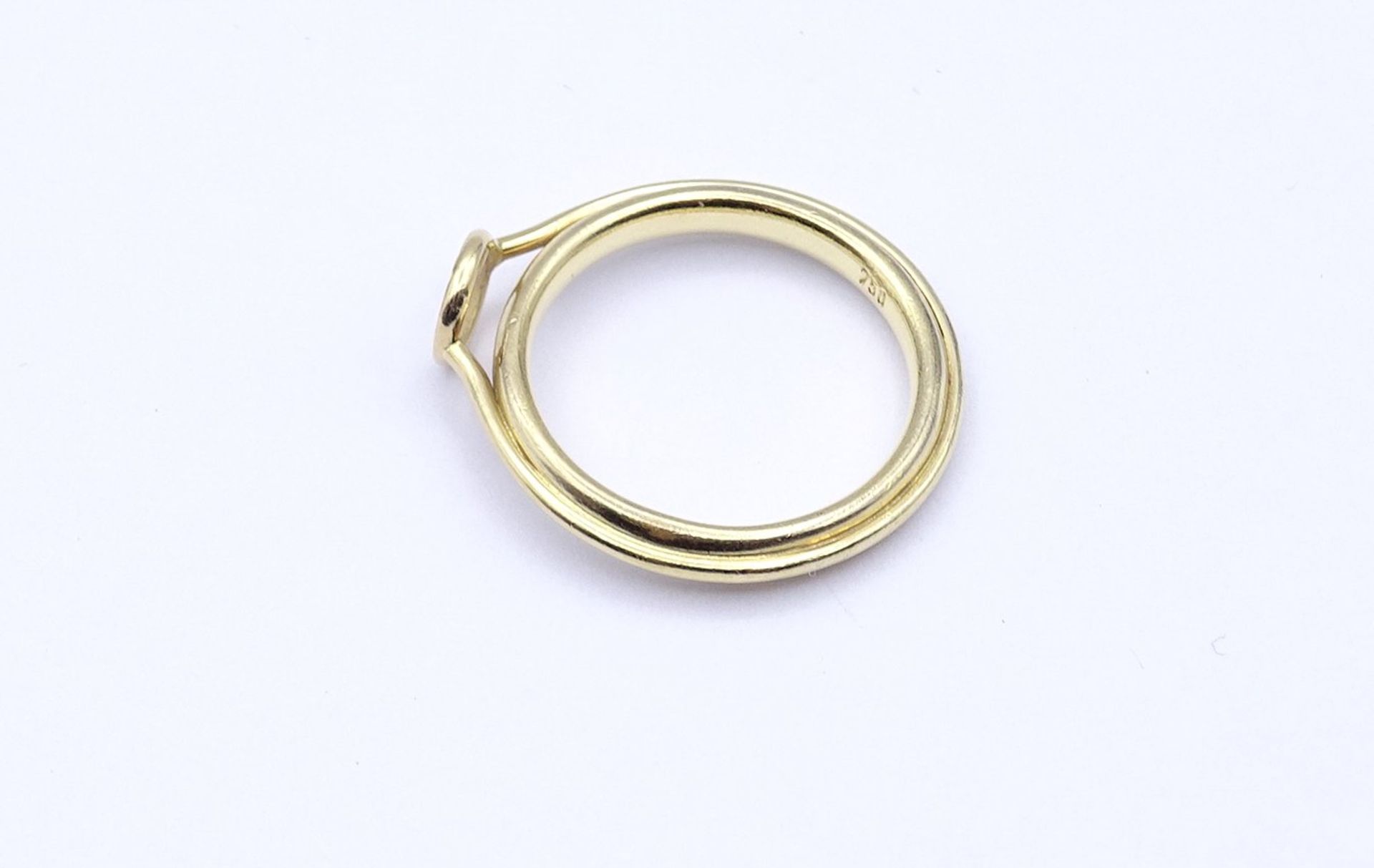 750er GG Ring (fehlender Stein), 5,0g., RG 55/56 - Bild 4 aus 4