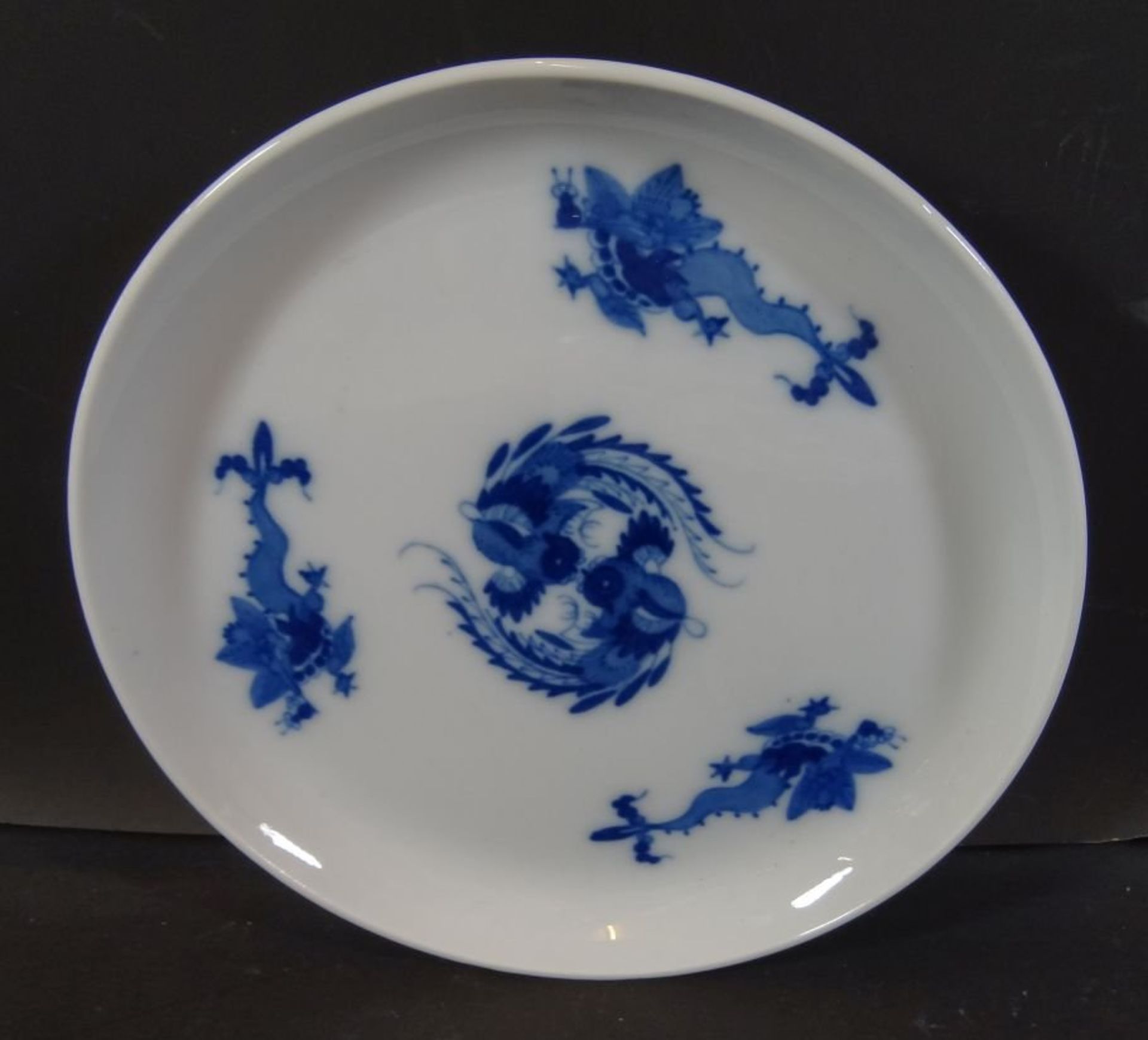kl. Teller "Meissen" blauer Drache, D-17 cm, 1.Wahl - Bild 2 aus 4