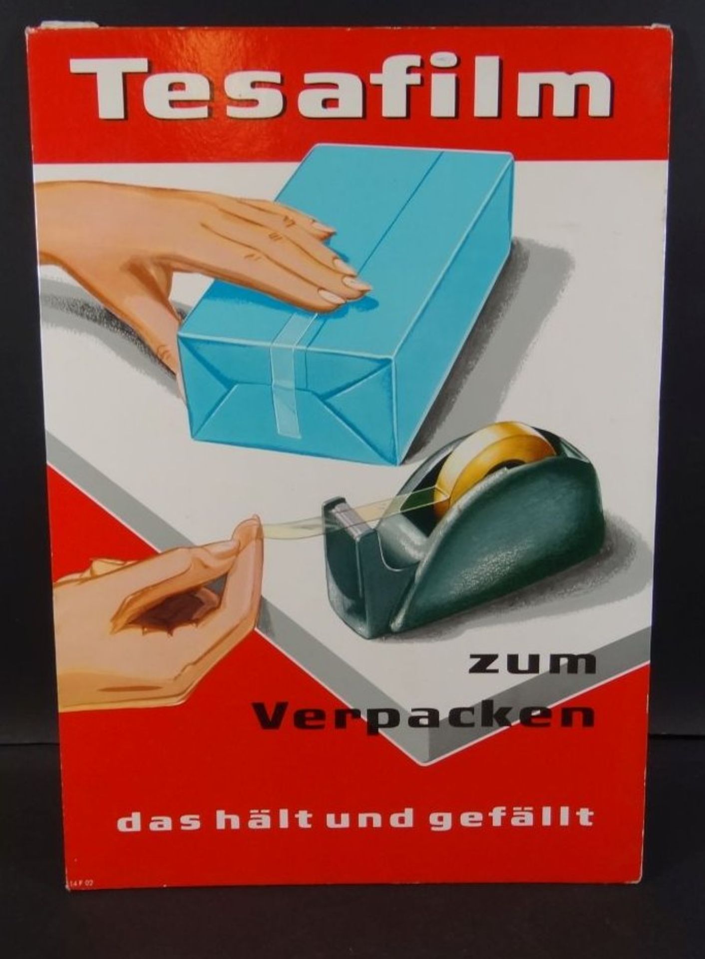 Papp Tresen-Verkaufsaufsteller von "Tesa", 42x29 cm