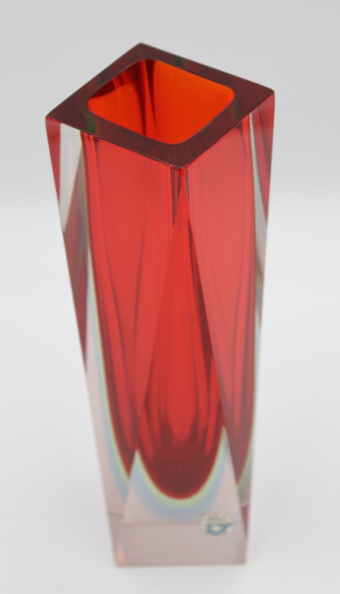 Vase, Murano, 4farbig, H-25cm. - Image 2 of 4