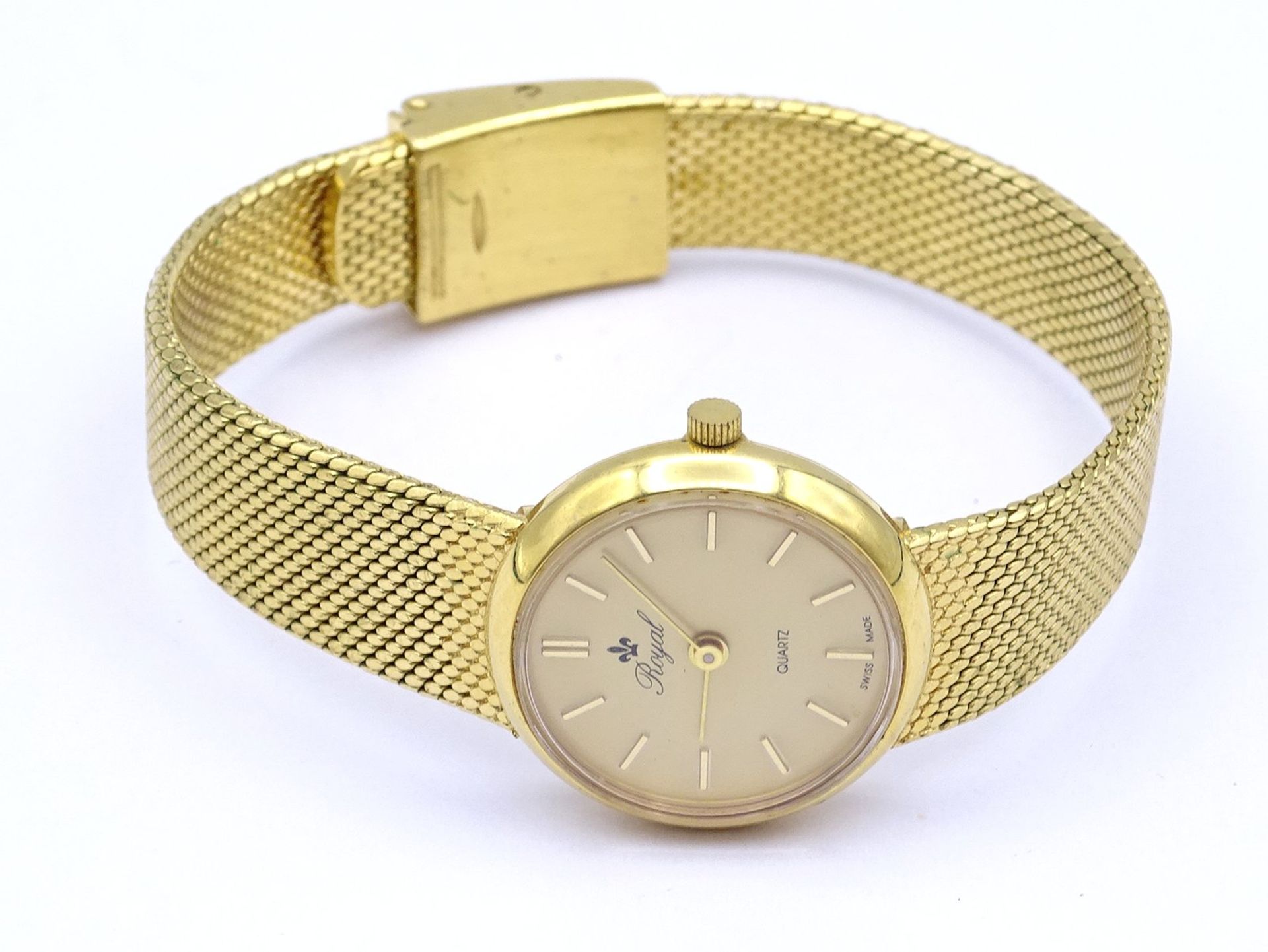 Damen Armbanduhr Royal, Quartzwerk, D. 24,5mm, Funktion nicht geprüft - Bild 2 aus 5
