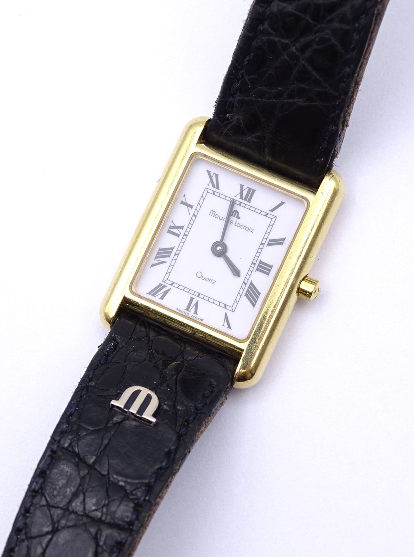 Damen Armbanduhr Maurice Lacroix, 18K Gold Gehäuse, Gehäuse 20x21mm, Funktion nicht geprüft