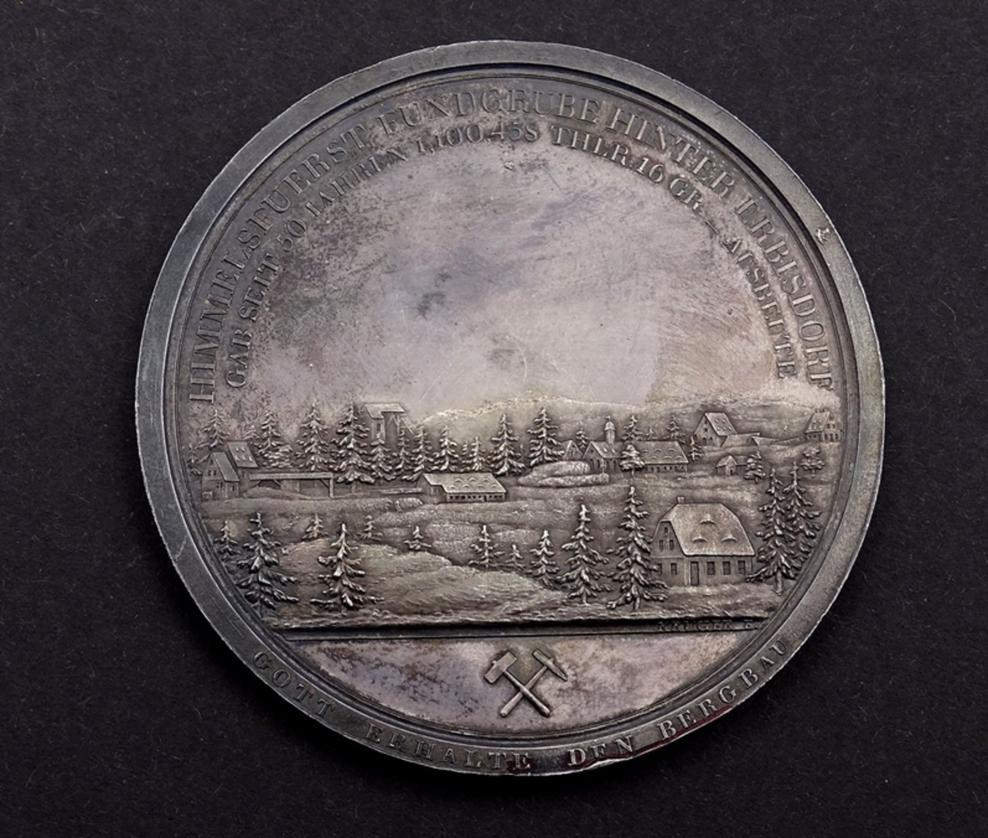Ausbeute Medaille 1818 , Friedrich August König von Sachsen, Seit 50 Jahren Vater seines Volks und - Image 2 of 2