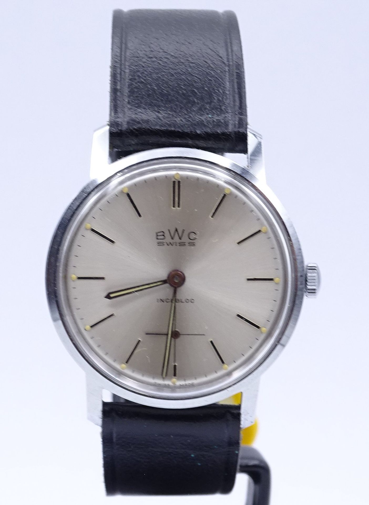 Herren Armbanduhr BWC, mechanisch, Werk läuft, D.35mm - Bild 2 aus 9