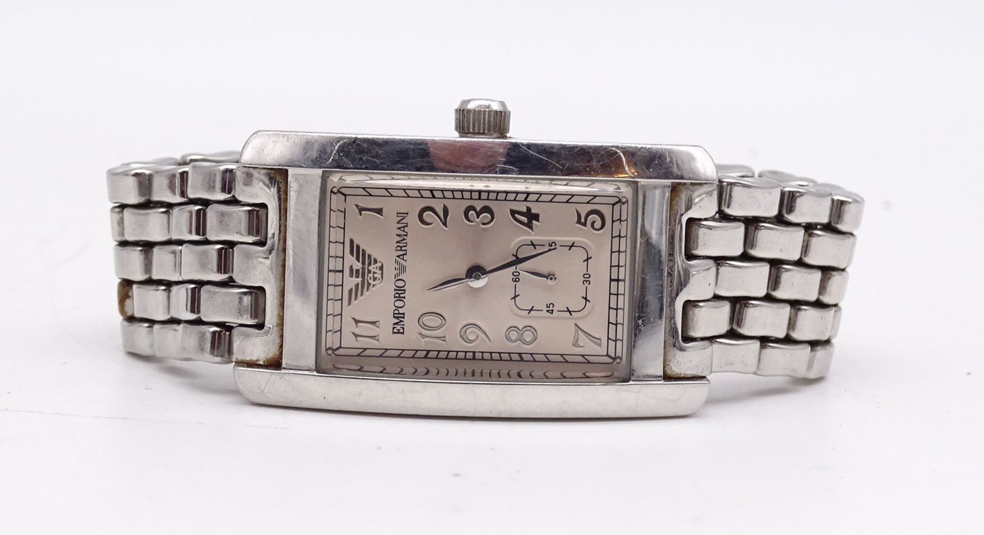 Herren Armbanduhr Emporio Armani, Quartzwerk, Gehäuse 24x34mm