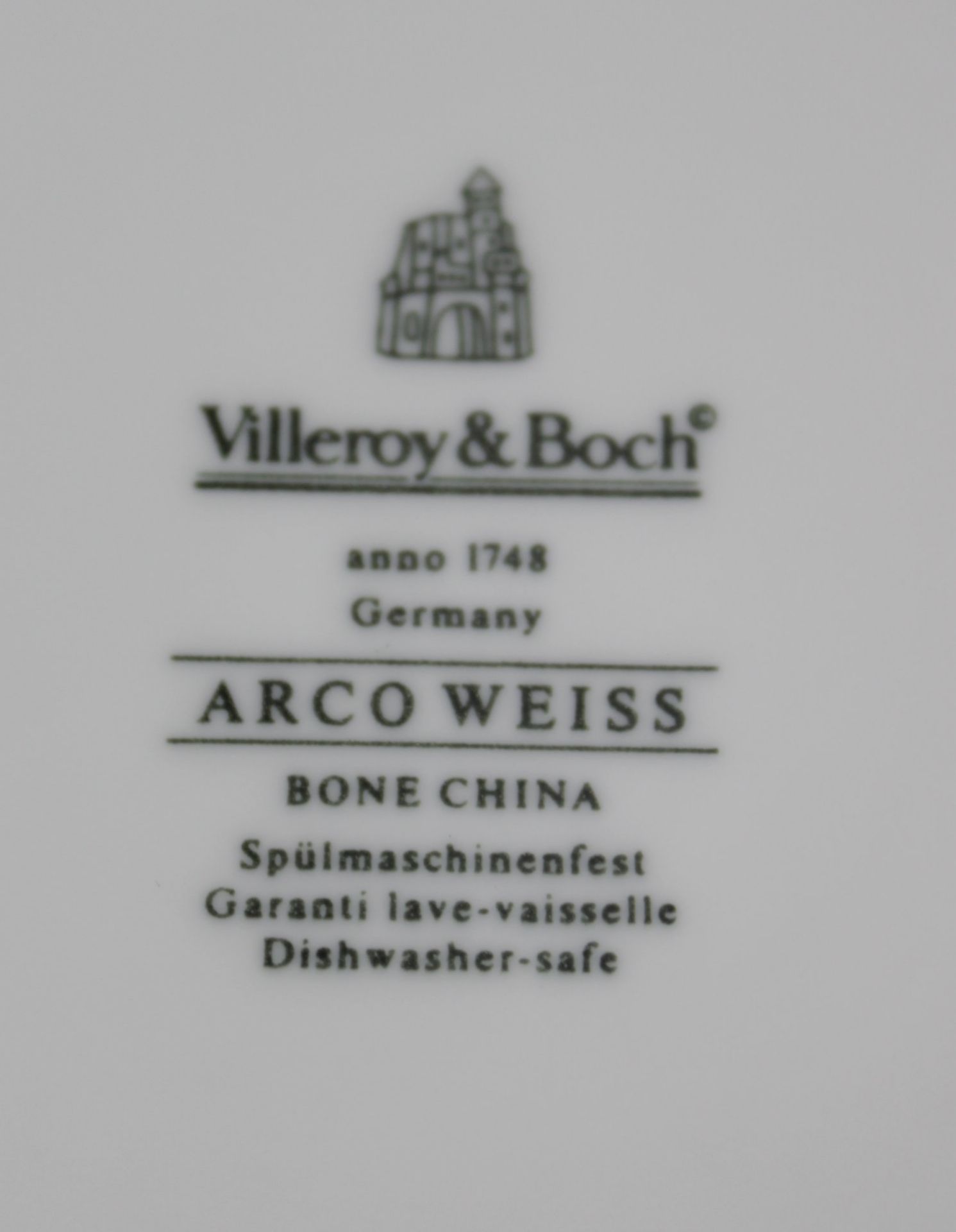 Speise-Service, Villeroy & Boch, Arco Weiss, für 8 Personen, je 8x flache und tiefe Teller, Platte, - Bild 3 aus 4