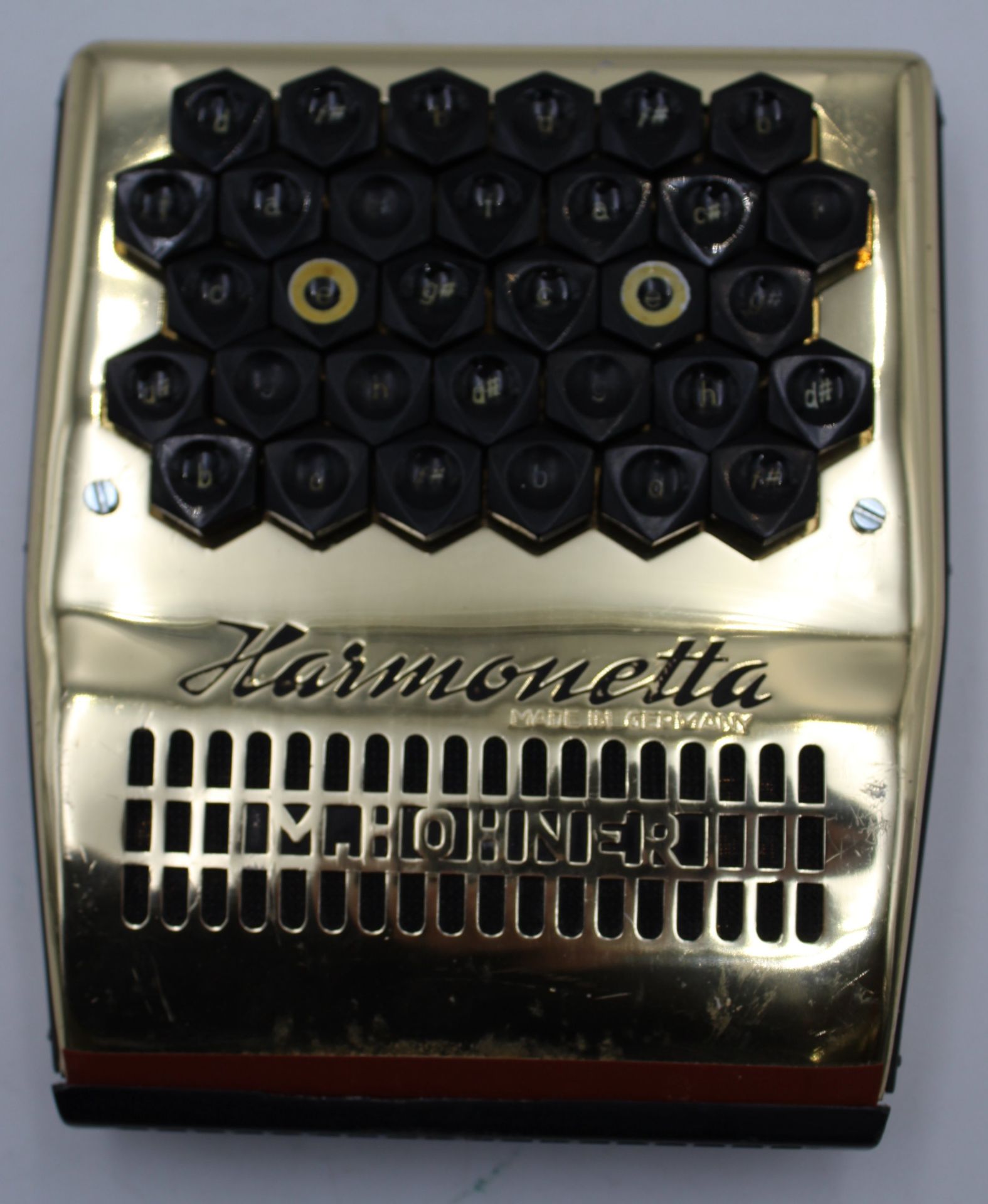 Seltenes altes Musikinstrument, 1950er Jahre, Hohner -Harmonetta, funktionstüchtig, Gebrauchsspuren - Bild 3 aus 7