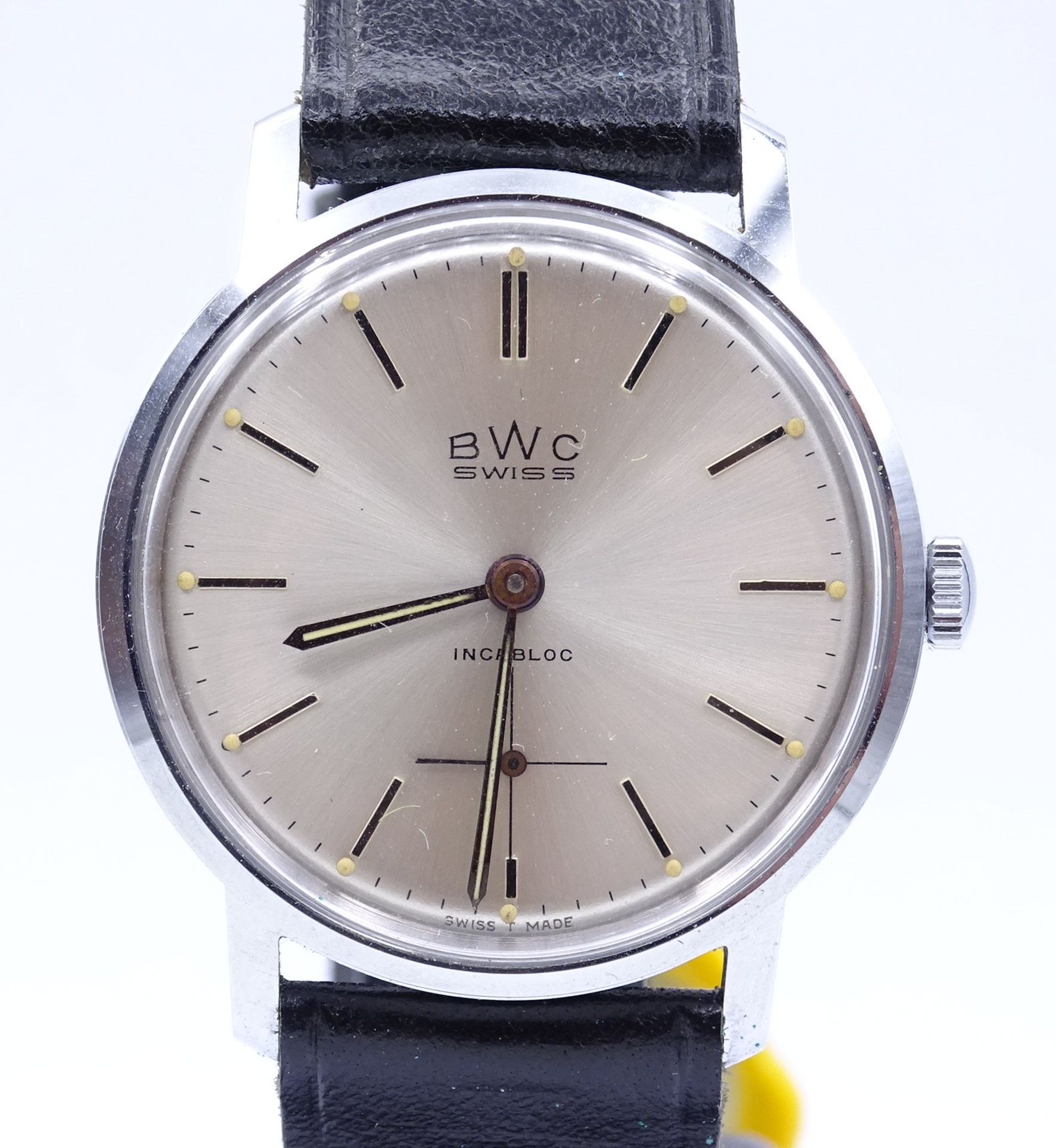 Herren Armbanduhr BWC, mechanisch, Werk läuft, D.35mm - Bild 3 aus 9