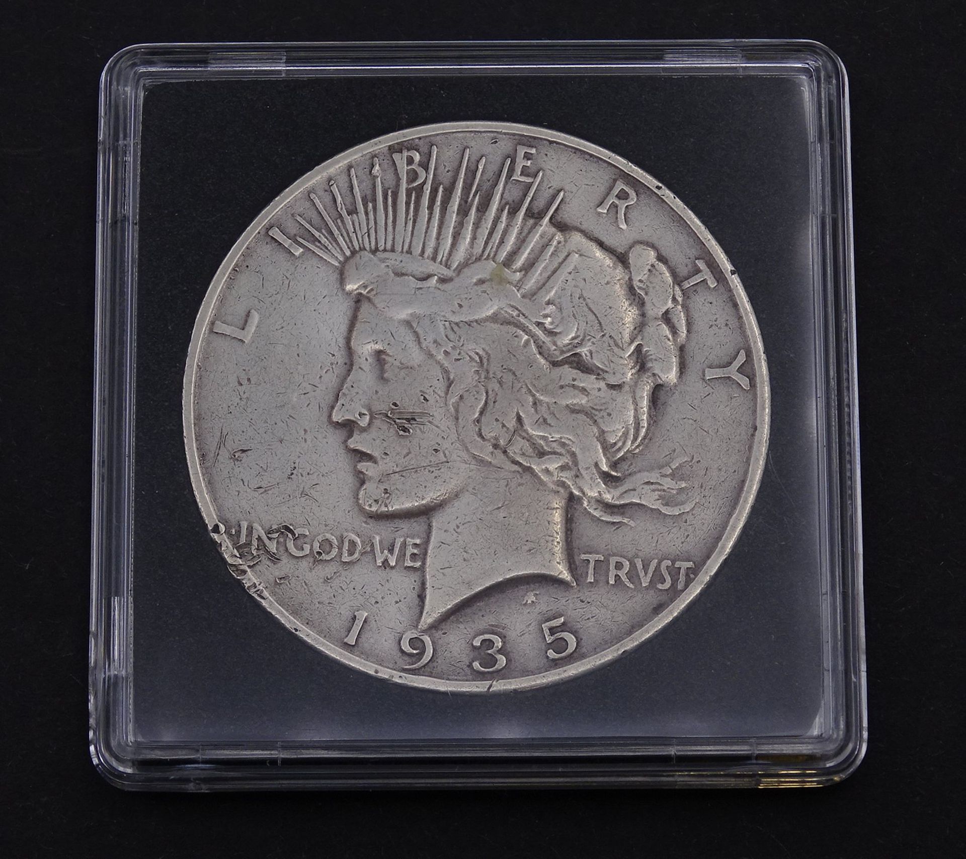 Peace Dollar One Dollar 1935 ,gekapselt