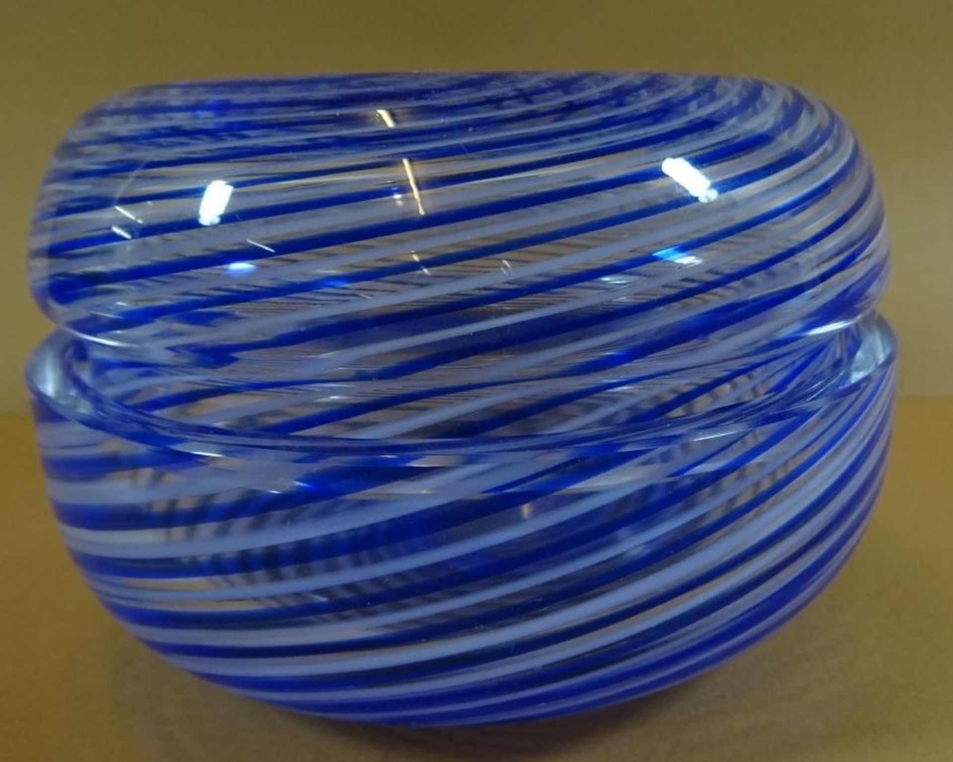 Deckeldose "Pasabahce" Spiralglas, H-8 cm, D-12 cm