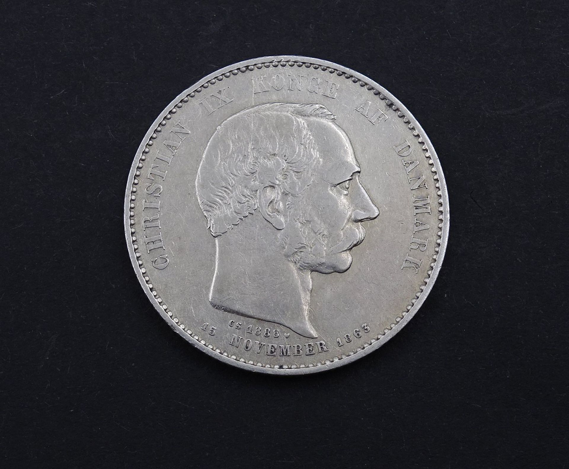 2 Kroner Dänemark 1888, 14,86g., D. 31,0mm