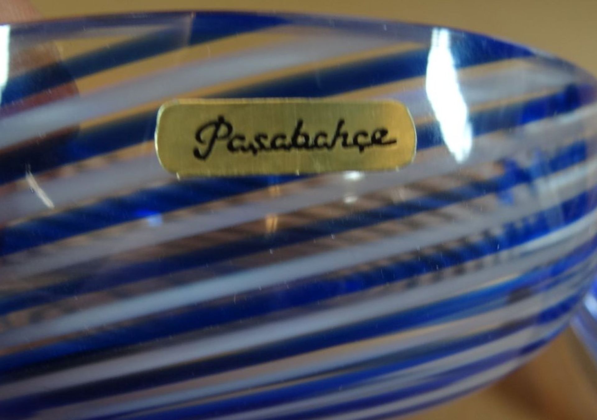 Deckeldose "Pasabahce" Spiralglas, H-8 cm, D-12 cm - Bild 4 aus 5