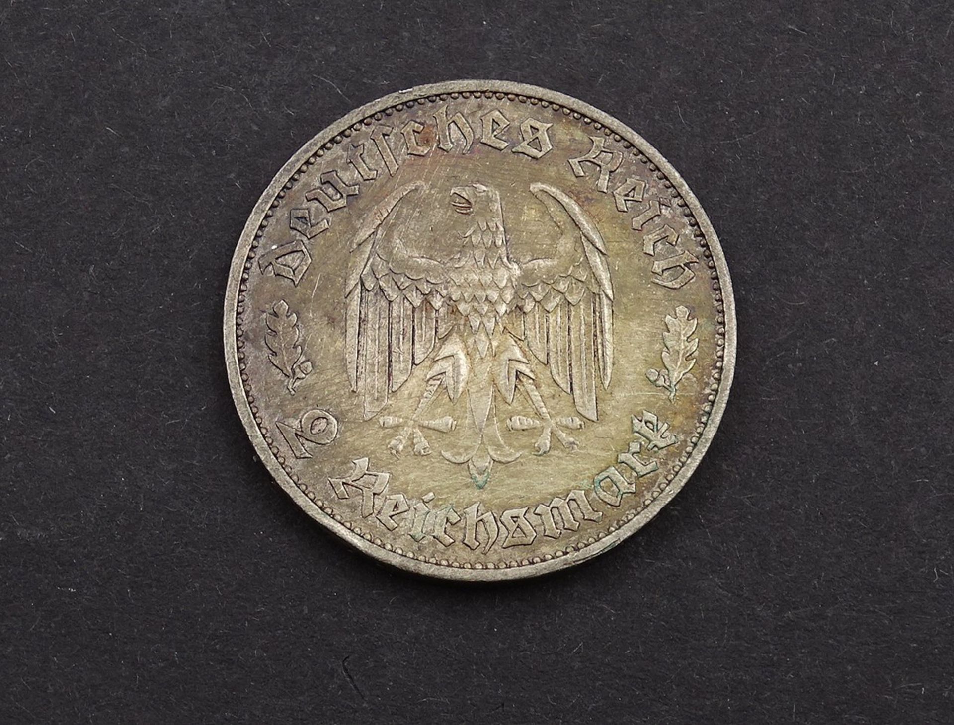2 Reichsmark 1934 Friedrich Schiller , 24,9mm, 7,98g. - Bild 2 aus 2