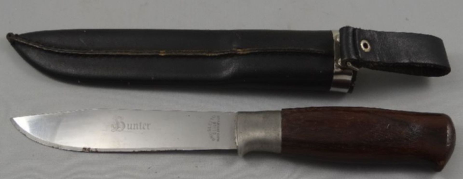 Brusletto Hunter Jagdmesser in Lederscheide, Norway, L-27,5 cm - Bild 2 aus 5