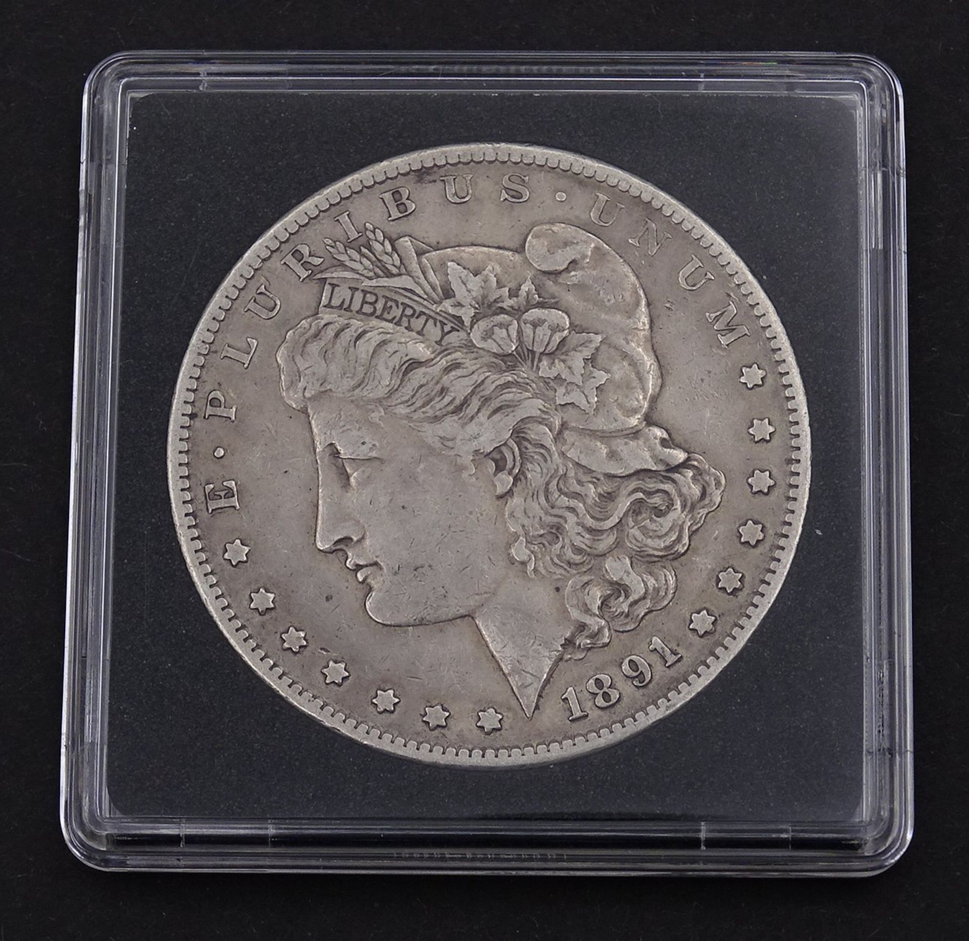 Morgan Dollar 1891 S, USA, gekapselt