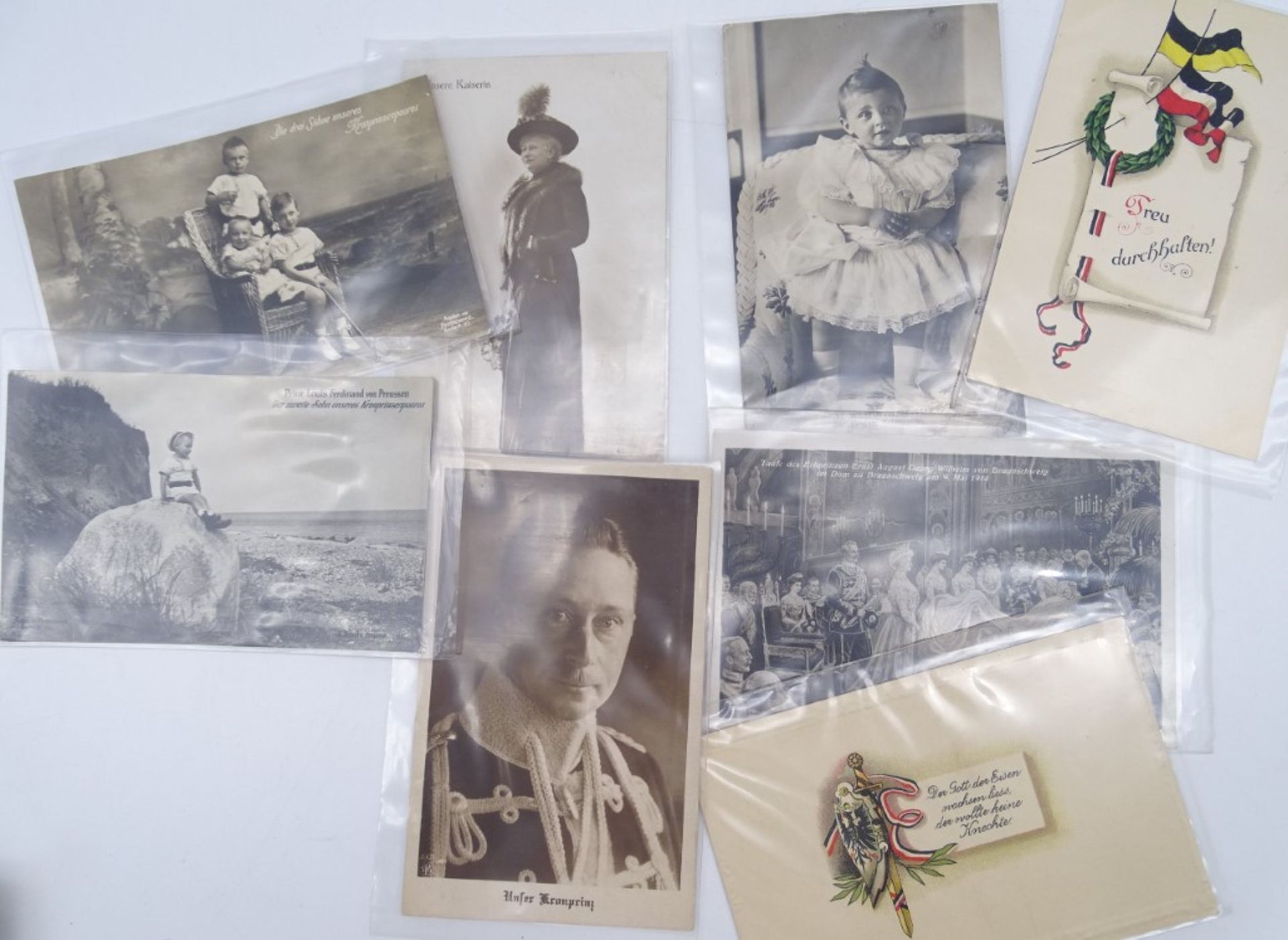 Konvolut Postkarten, Kaiserreich, mit patriotischen Motiven, viele Wohlfahrtskarten, ca. 170 St., e - Bild 8 aus 9