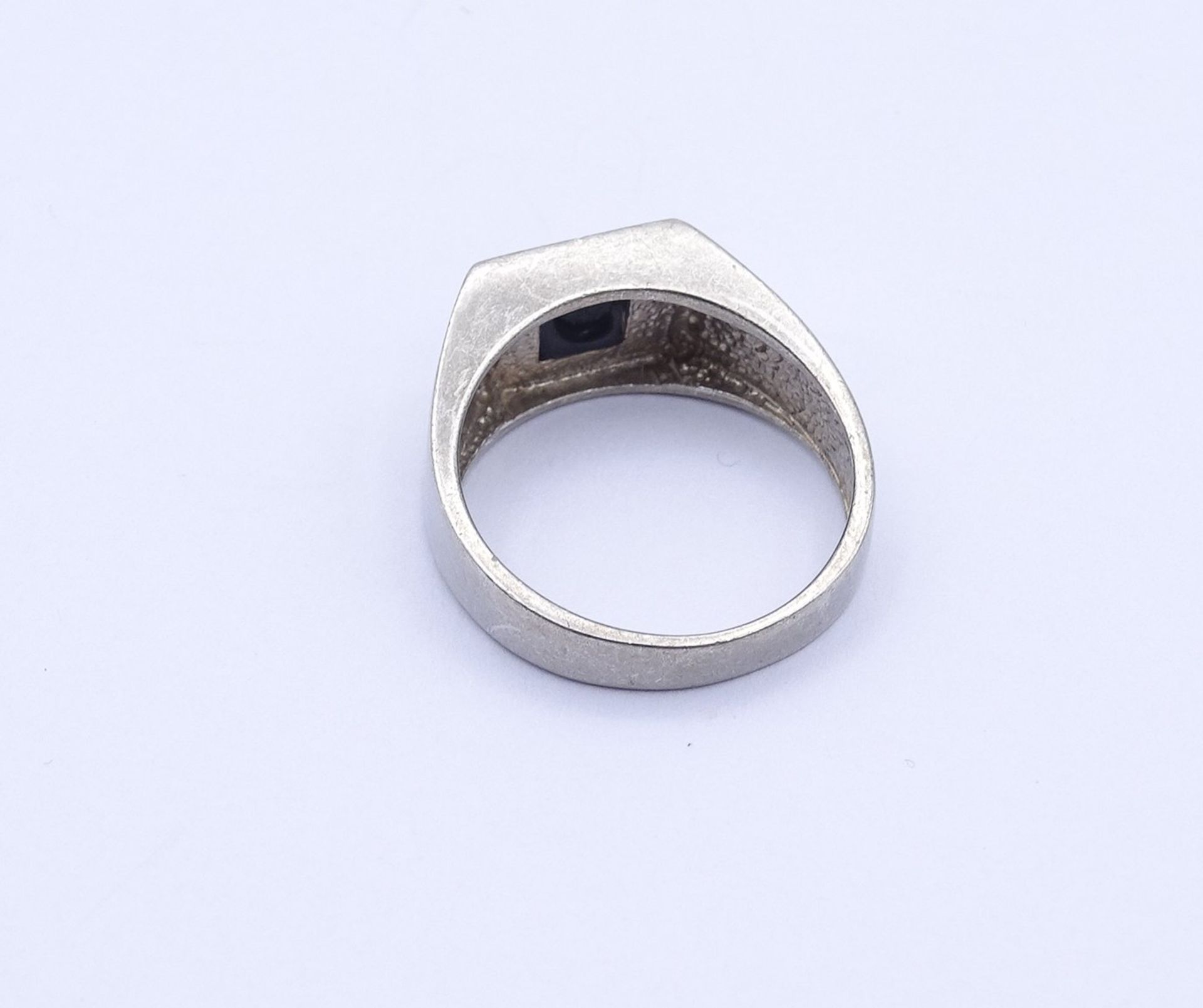 925er Silber Ring mit Onyx,  6,0g., RG 61 - Bild 4 aus 4