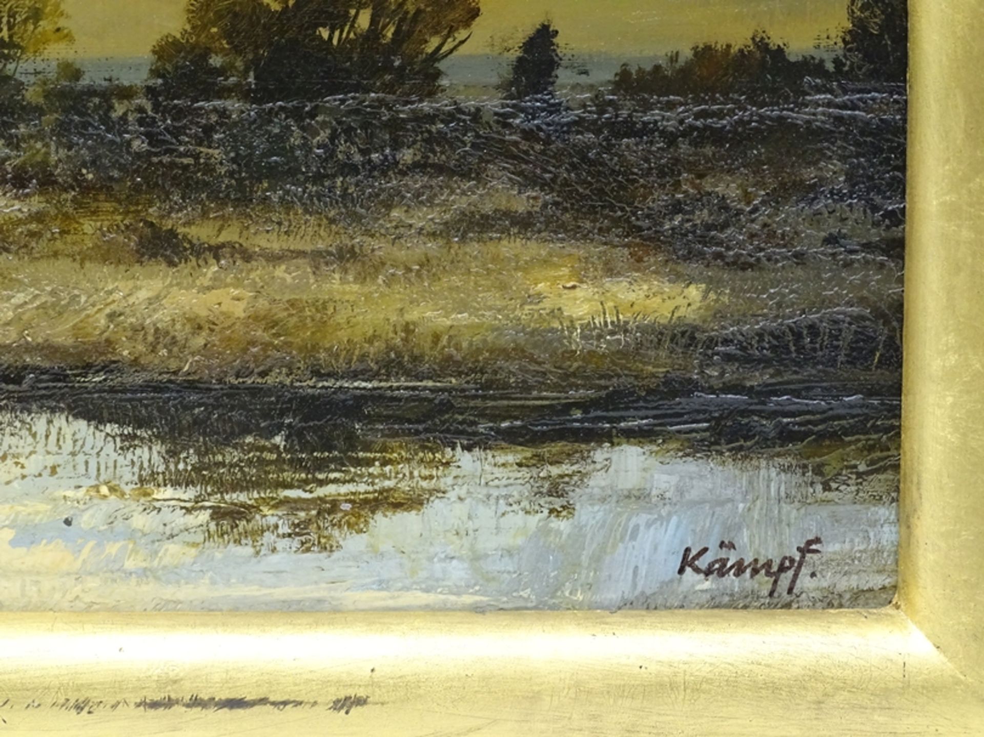 Karl KÄMPF (1902-1987) Heidelandschaft, Öl/Leinen, RG 46 x 69cm - Bild 5 aus 7