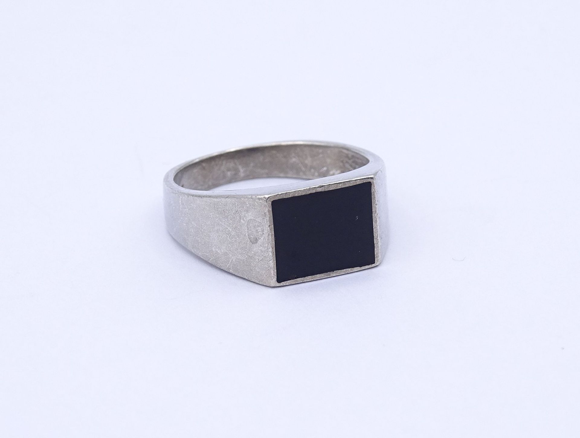 925er Silber Ring mit Onyx,  6,0g., RG 61 - Bild 2 aus 4