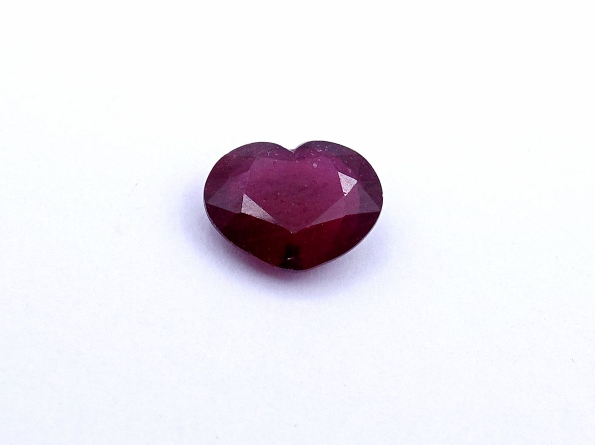 Loser Rubin, 2,82ct.,Herzform, 7,5x10x3mm - Image 5 of 6