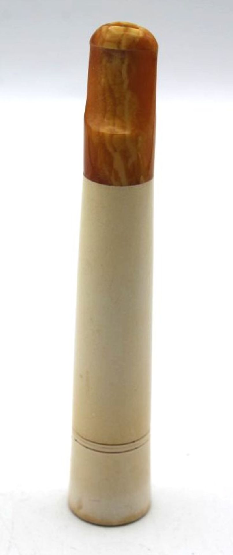 alte Zigarrenspitze, Meerschaum und Bernstein, orig. Etui, L-10,5cm. - Bild 3 aus 4
